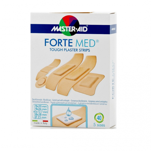 Master Aid Forte Med Αυτοκόλλητα επιθέματα 5 sizes 40 τεμάχια